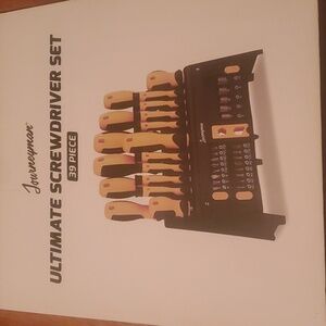 NIB 39 Piece Screwdriver Set with Stand